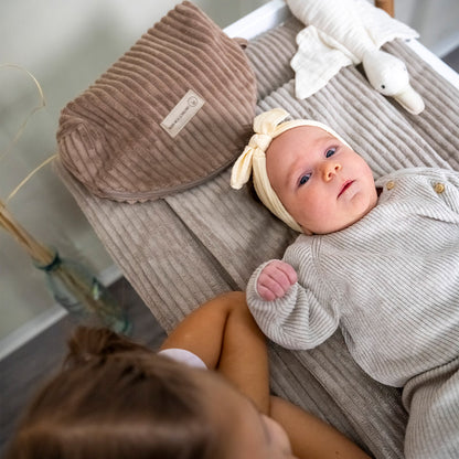 Cord changing mat with underlay – natural &amp; cuddly for your baby