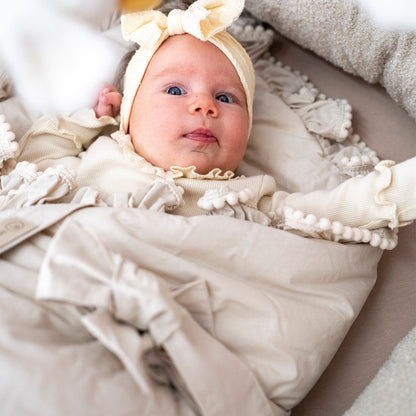 Babyhörnchen Boho für Babys – Puckdecke & Einschlagsdecke