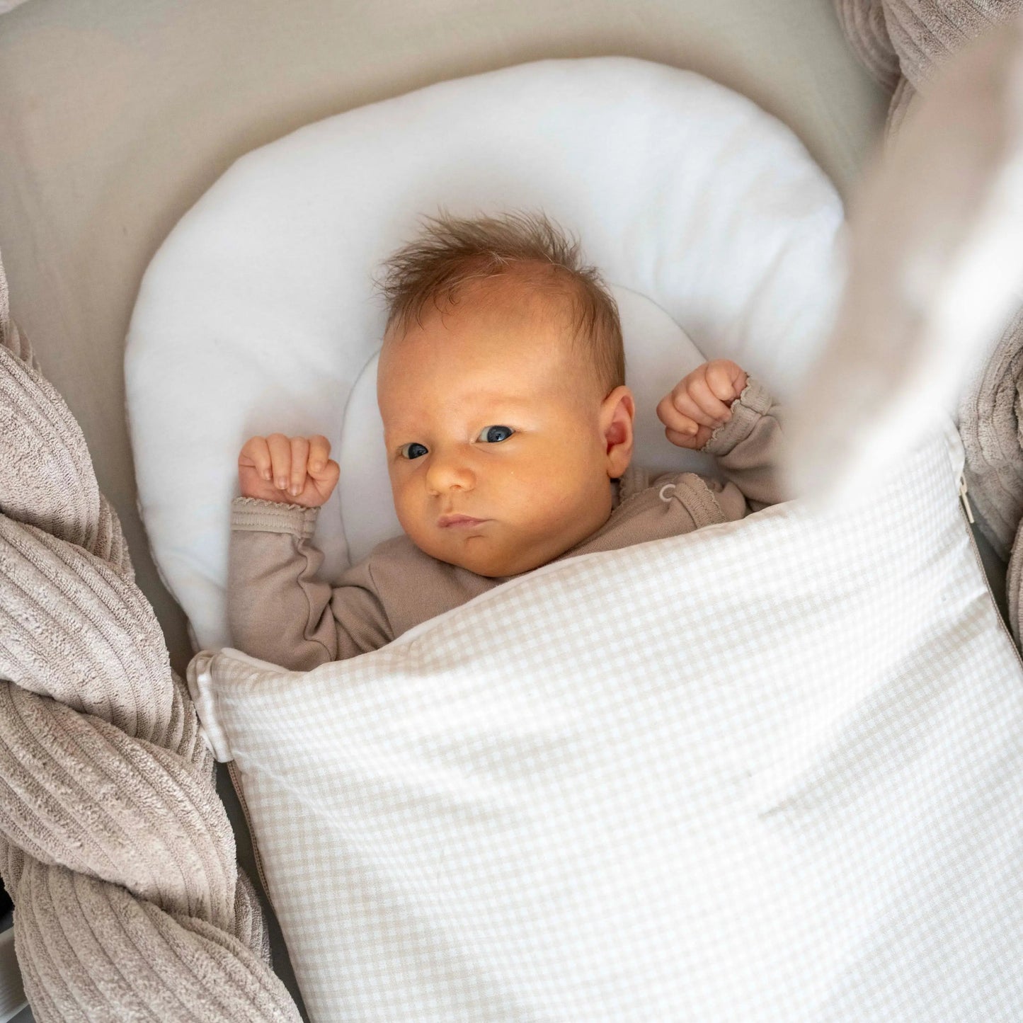 Babyschlafsack Sleepy Baumwolle kariert | 2.5 TOG Ganzjahresschlafsack