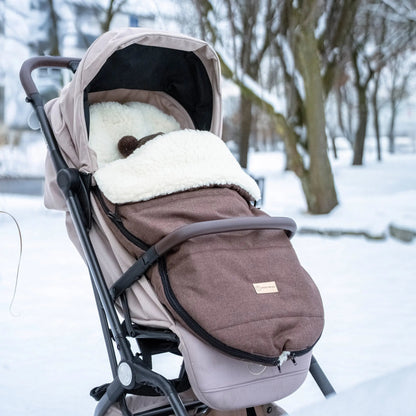 Winterfußsack Merino – wasserabweisend & warm