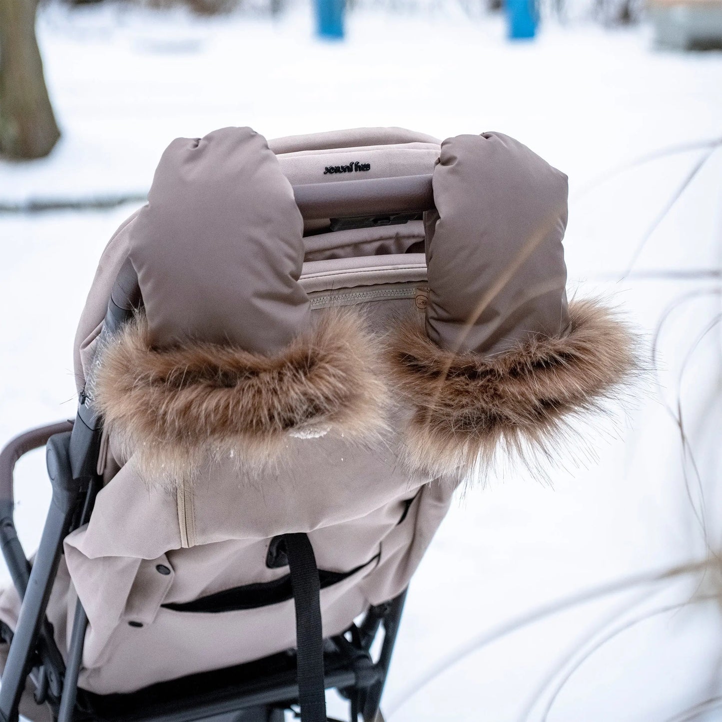 Kinderwagen-Handschuhe mit Fell für den Kinderwagen| AUSLAUFMODELL