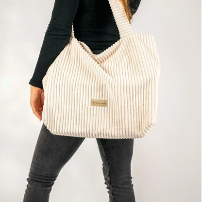 Wickeltasche Cord – für Kinderwagen