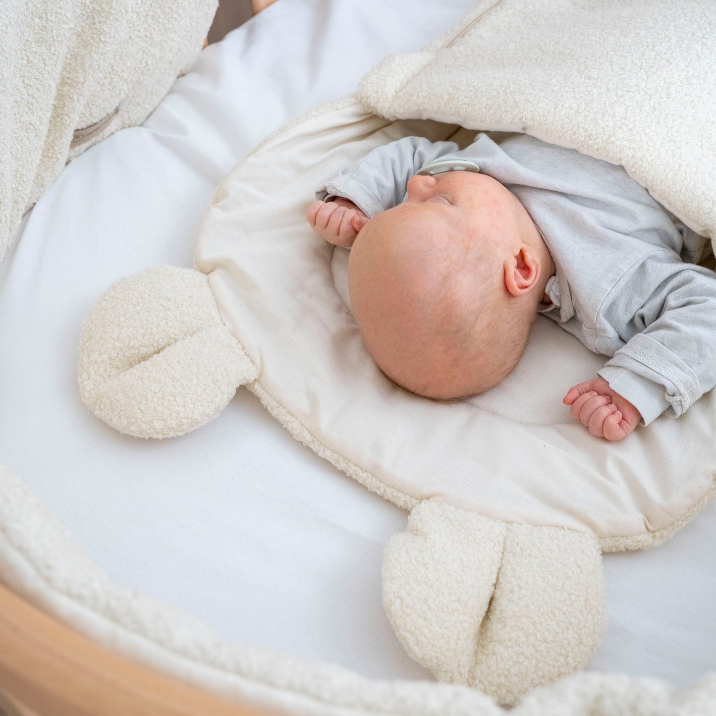 Babyschlafsack Teddyohren Teddy Boucle - kuscheliger Ganzjahresschlafsack