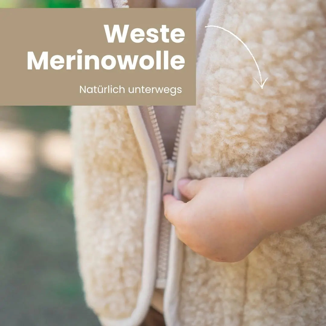 Kinderweste Merino Muster – atmungsaktiv & hautfreundlich