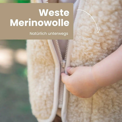 Kinderweste Merino Muster – atmungsaktiv & hautfreundlich