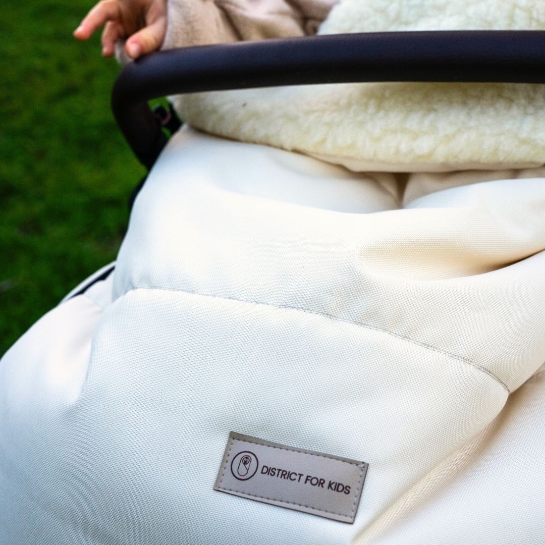 Winterfußsack wasserabweisend Innenfutter aus Merinowolle - Kinderwagen