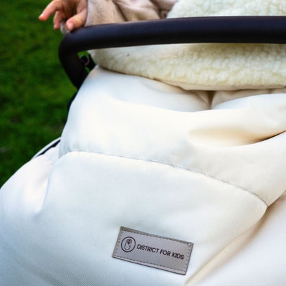 Winterfußsack wasserabweisend Innenfutter aus Merinowolle - Kinderwagen