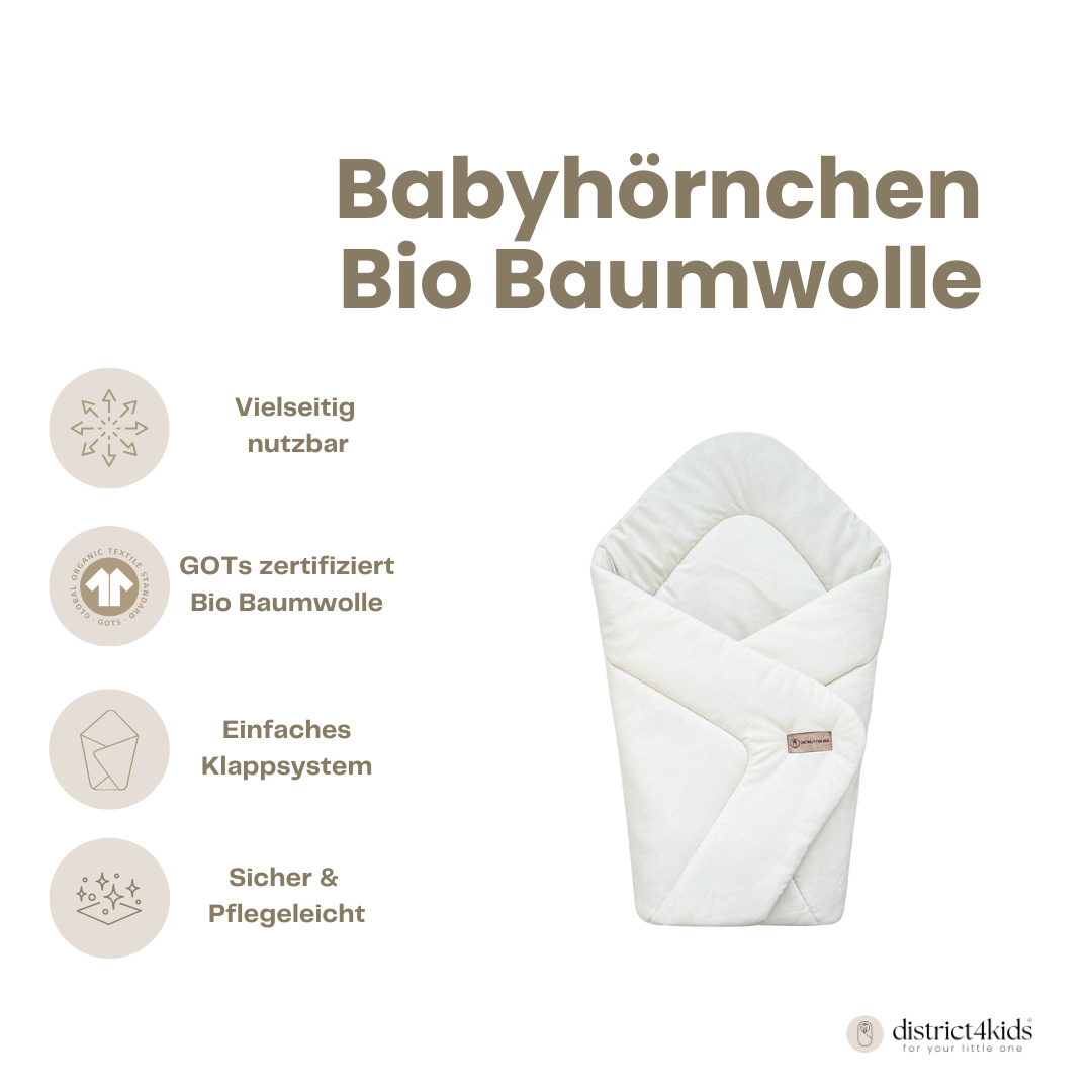 Baby snuggle blanket made from 100% organic cotton – sustainable &amp; cuddly swaddling blanket