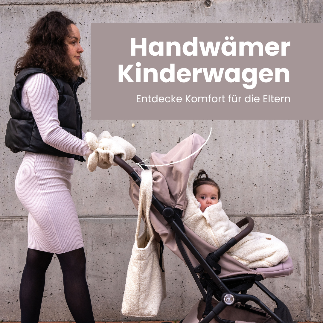 Gloves Boucle Teddy fabric stroller - warm &amp; sustainable