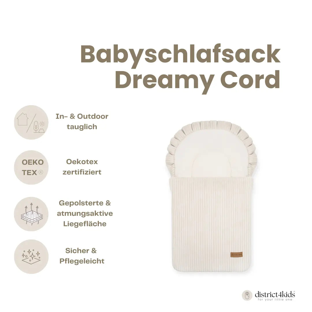 Babyschlafsack Dreamy Cord – 2.5 TOG Ganzjahr