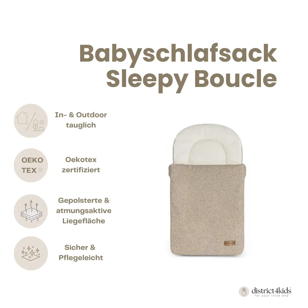 Babyschlafsack Sleepy Bouclé - 2.5 TOG Ganzjahr