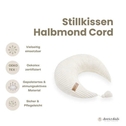 Stillkissen Halbmond Cord – Komfort & Stil