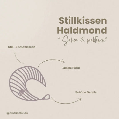 Stillkissen Halbmond Velours– Komfort, Unterstützung & vielseitige Nutzung