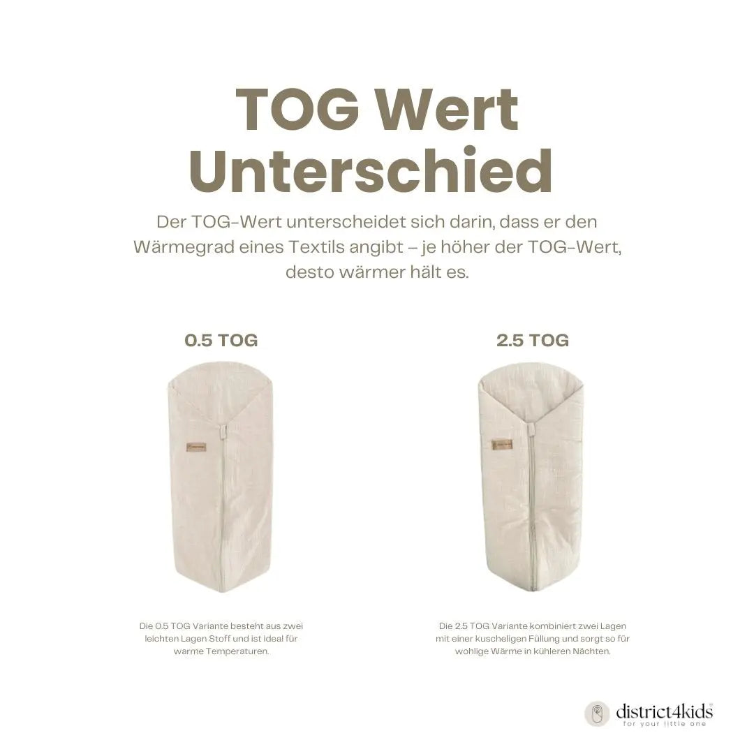 Pucksack Leinen | 2.5 TOG Ganzjahres Babyschlafsack