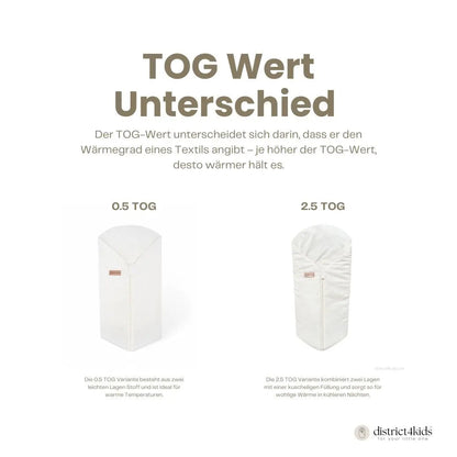Pucksack Bio-Baumwolle – 2.5 TOG Ganzjahr