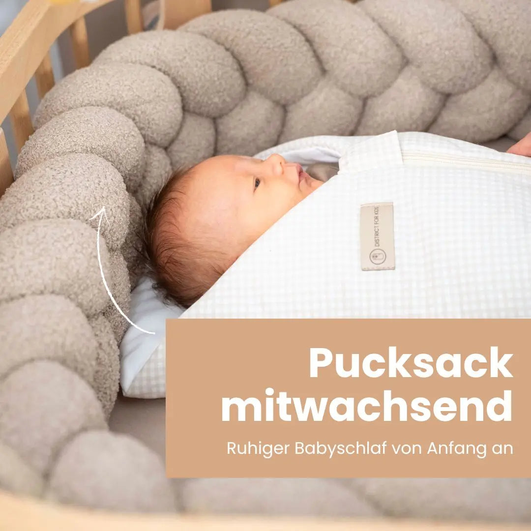 Pucksack Baumwolle kariert – 2.5 TOG Ganzjahr
