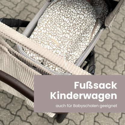 Fußsack Musselin Muster für Kinderwagen, Babywanne & Autoschale