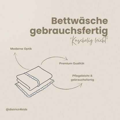 Bettwäsche Musselin – weich & gebrauchsfertig