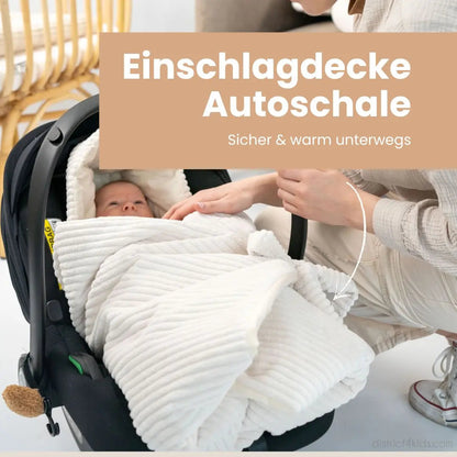 Einschlagdecke Cord – 2.5 TOG Babyschale
