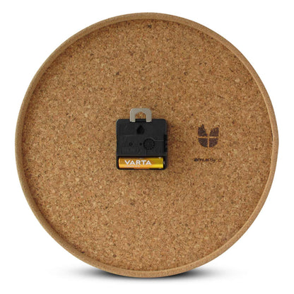 Wanduhr Wabi Sabi Denim rund 30 cm | Denim - Gold | Design: Osaka