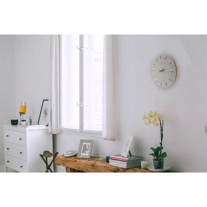 Felt and cork wall clock, 30 cm | light grey - black | Design: Copenhagen