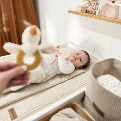 Cord changing mat with underlay – natural &amp; cuddly for your baby