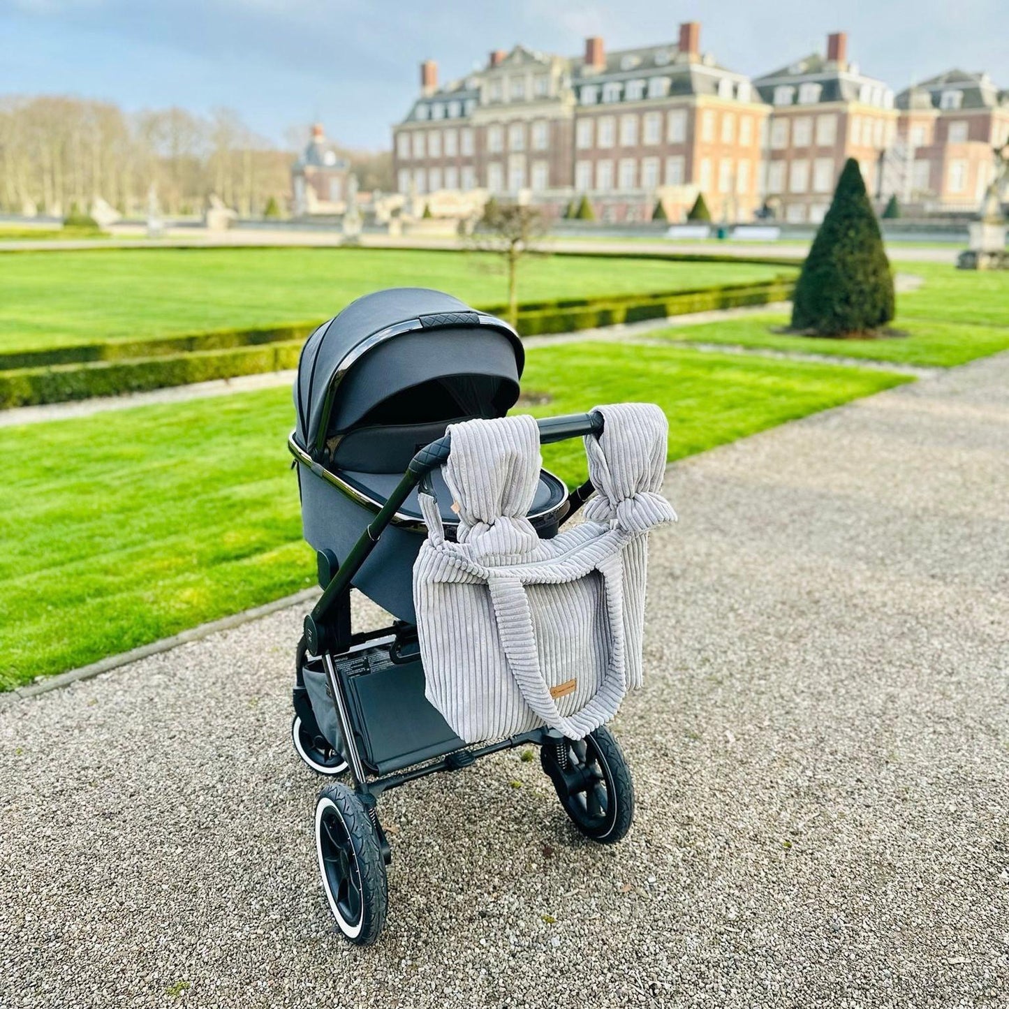 Wickeltasche Cord für den Kinderwagen- Mom bag