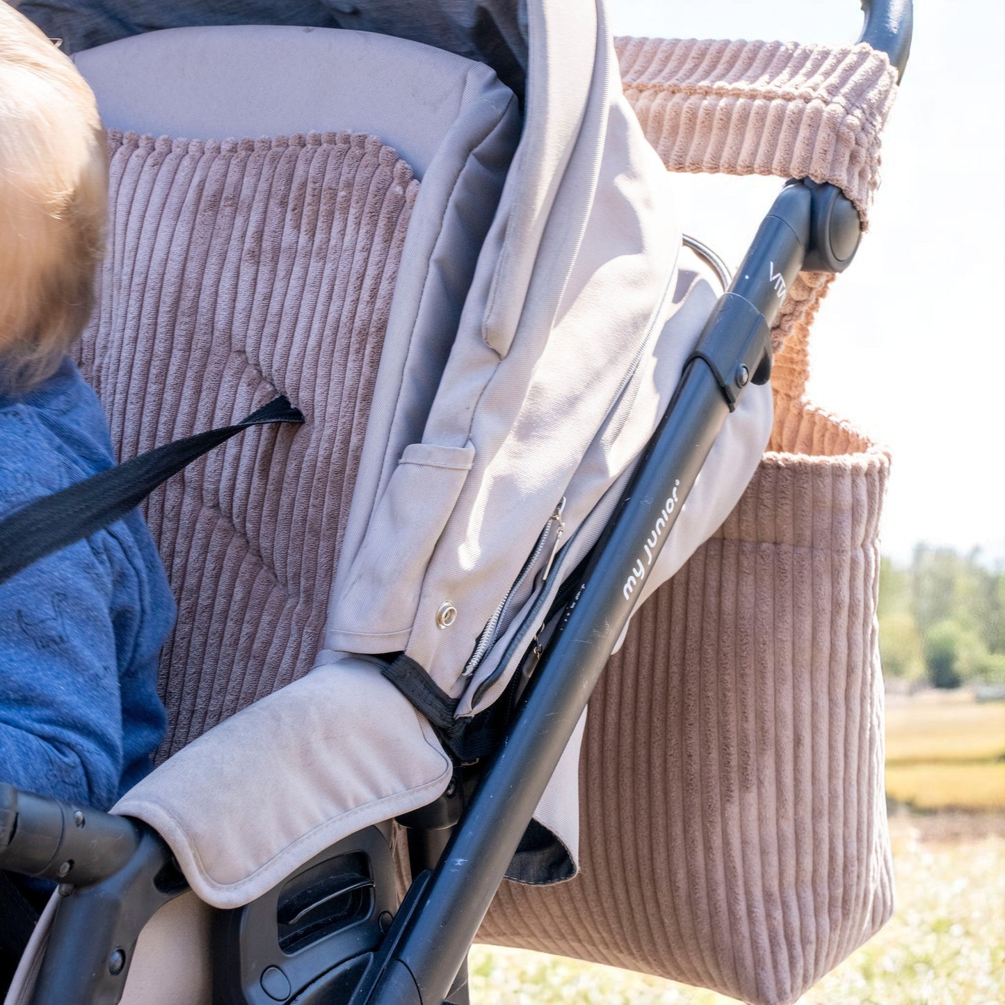 Wickeltasche Cord für den Kinderwagen- Mom bag