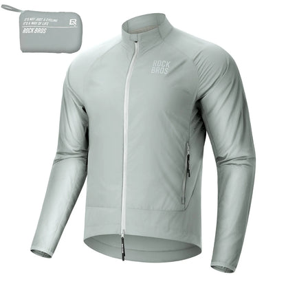 Winddichte Fahrradjacke, Leichte Atmungsaktive Schnelltrocknende Windbreaker, Faltbare
