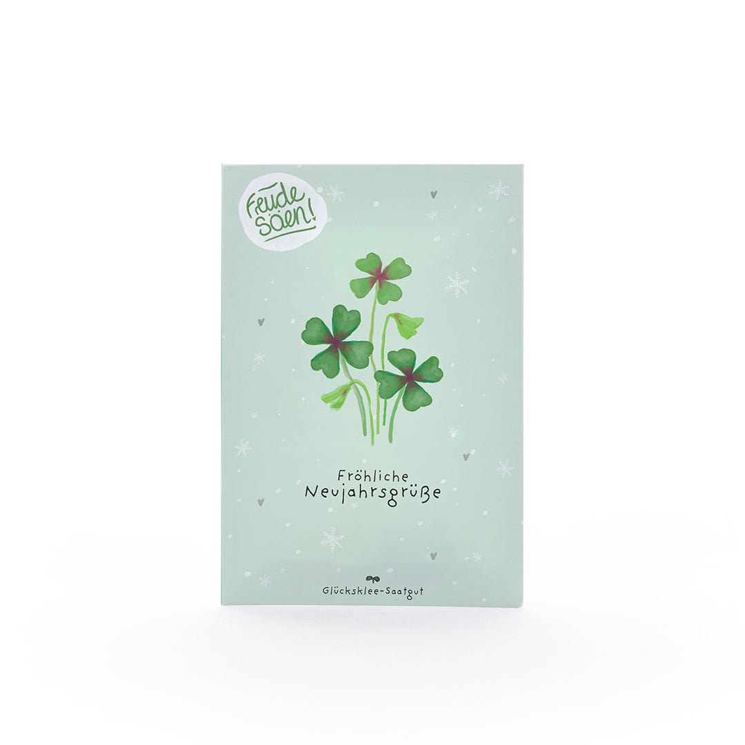 Lucky clover seeds "Your New Year's greeting"
