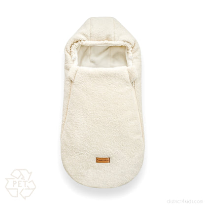 Winterfußsack Teddystoff Bouclé – für Kinderwagen & Autoschale