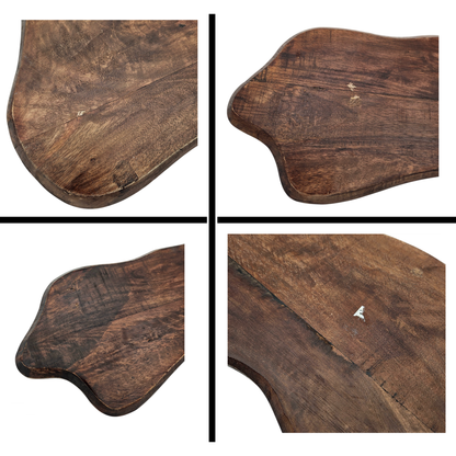 Schneidebrett  XXL Mangoholz Servierbrett Platte Holzbrett Lang 80cm B-WARE