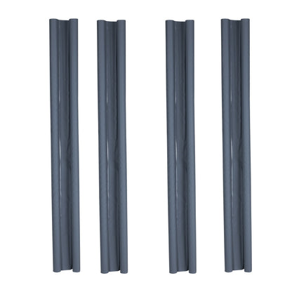 Zugluftstopper Doppeldichtung Türdichtung grau Energiesparend 2er SET 95 cm KÜRZBAR