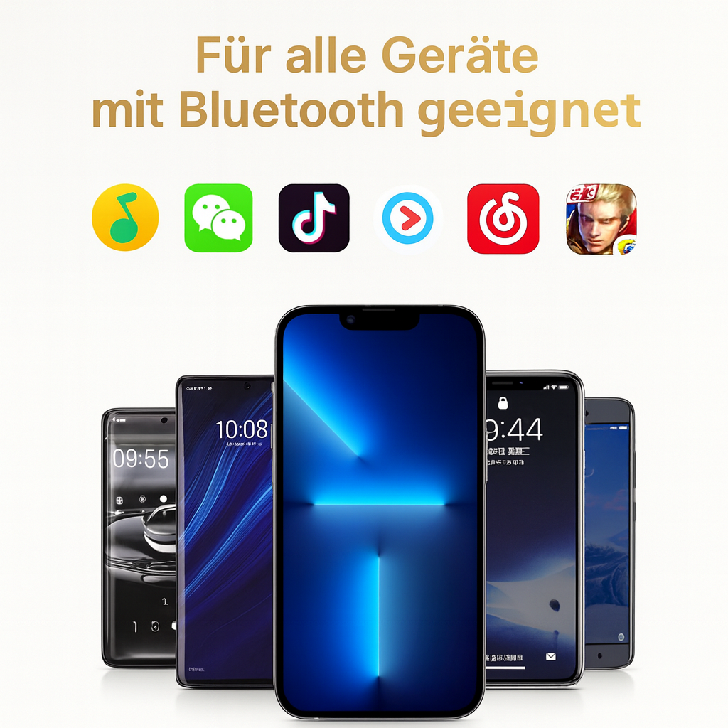 TWS Bluetooth 5.0 In-Ear Kopfhörer Kabellos Touch IPX4 LED Ladecase