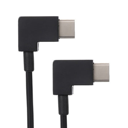 System-S USB cable 3.1 Type C to USB 3.1 Type C 90° angled 30cm