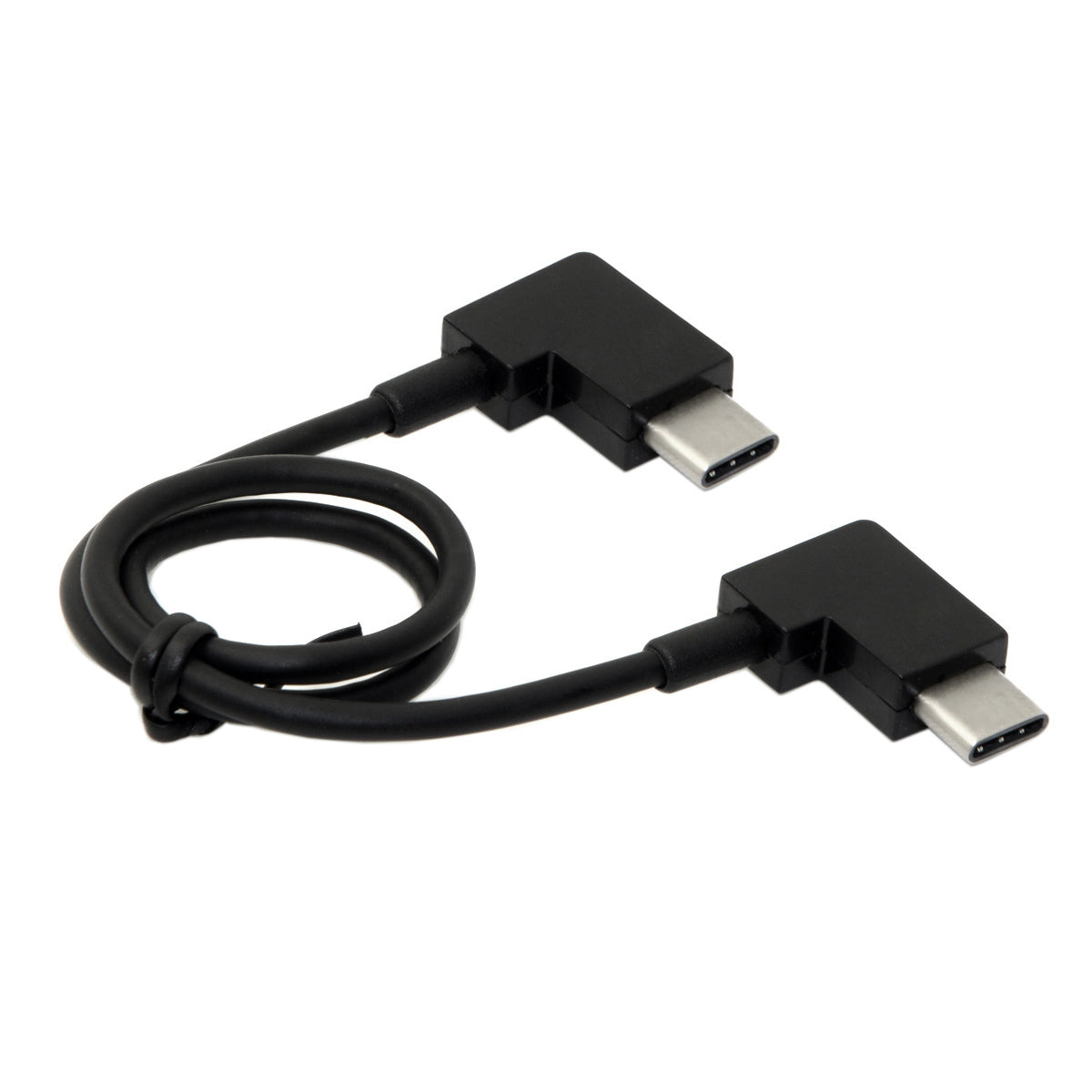 System-S USB cable 3.1 Type C to USB 3.1 Type C 90° angled 30cm