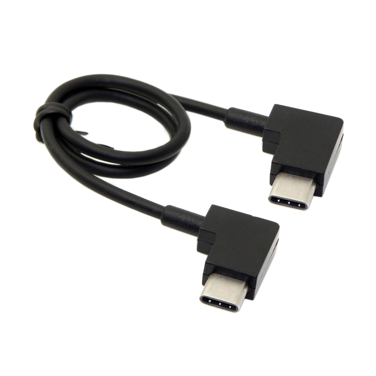 System-S USB cable 3.1 Type C to USB 3.1 Type C 90° angled 30cm