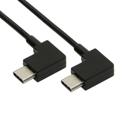 System-S USB cable 3.1 Type C to USB 3.1 Type C 90° angled 30cm