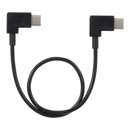 System-S USB cable 3.1 Type C to USB 3.1 Type C 90° angled 30cm