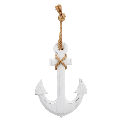 Anker Dekoanker Dekoration Maritim weiß Seil Tau 32x22 hängen Hochzeit Wandhaken
