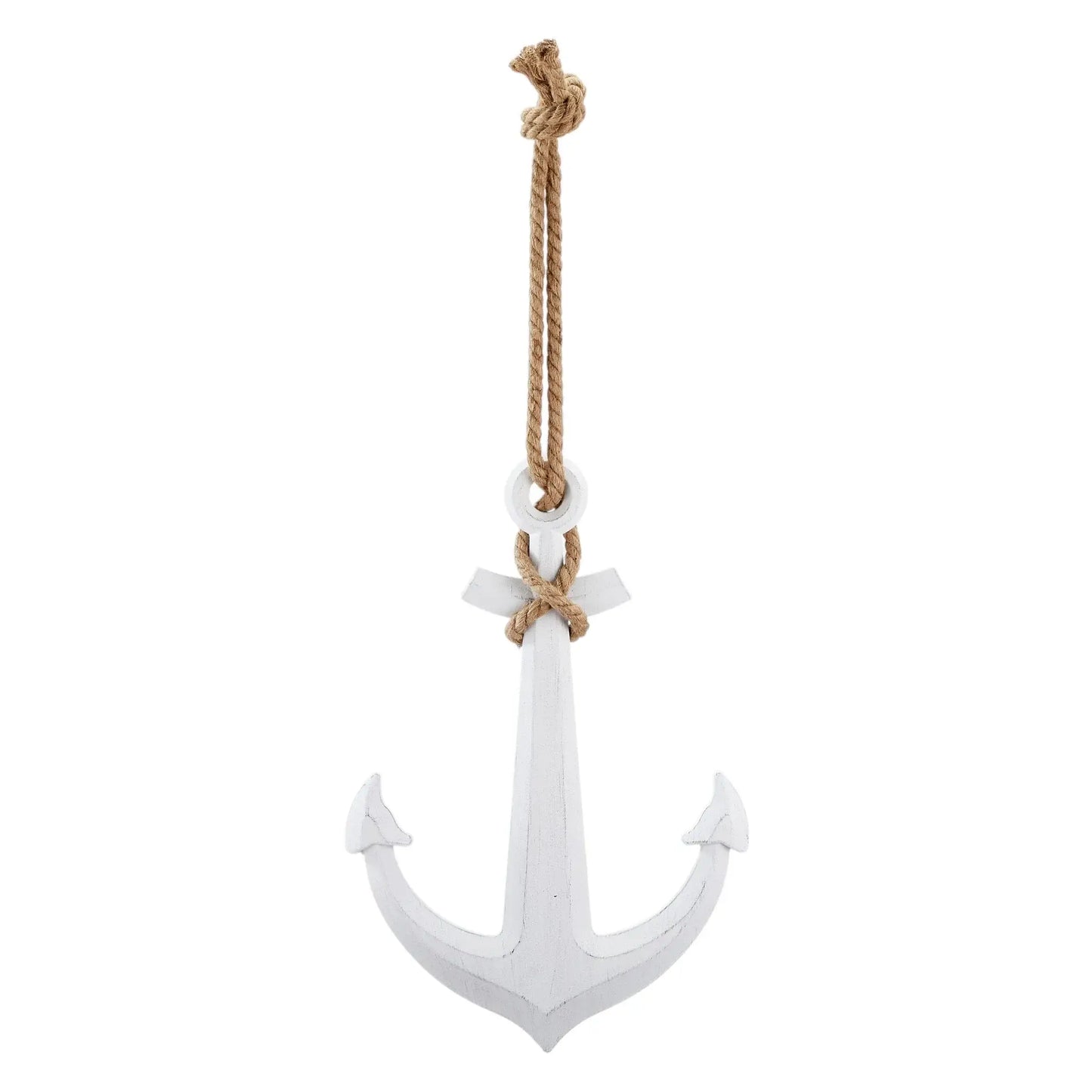 Anker Dekoanker Dekoration Maritim weiß Seil Tau 60x40 XXL hängen Hochzeit Wandhaken
