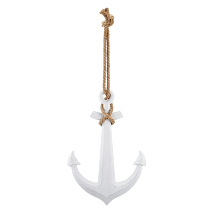 Anker Dekoanker Dekoration Maritim weiß Seil Tau 60x40 XXL hängen Hochzeit Wandhaken