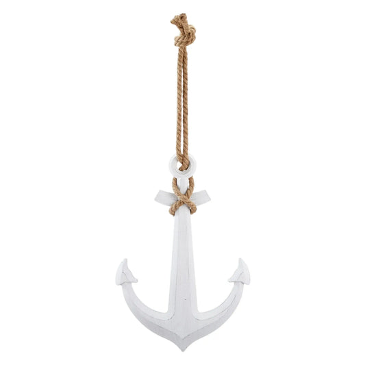 Anker Dekoanker Dekoration Maritim weiß Seil Tau 60x40 XXL hängen Hochzeit Wandhaken