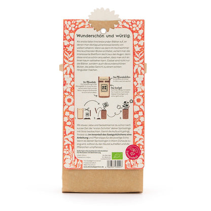 Growing kit – mini garden organic nasturtium