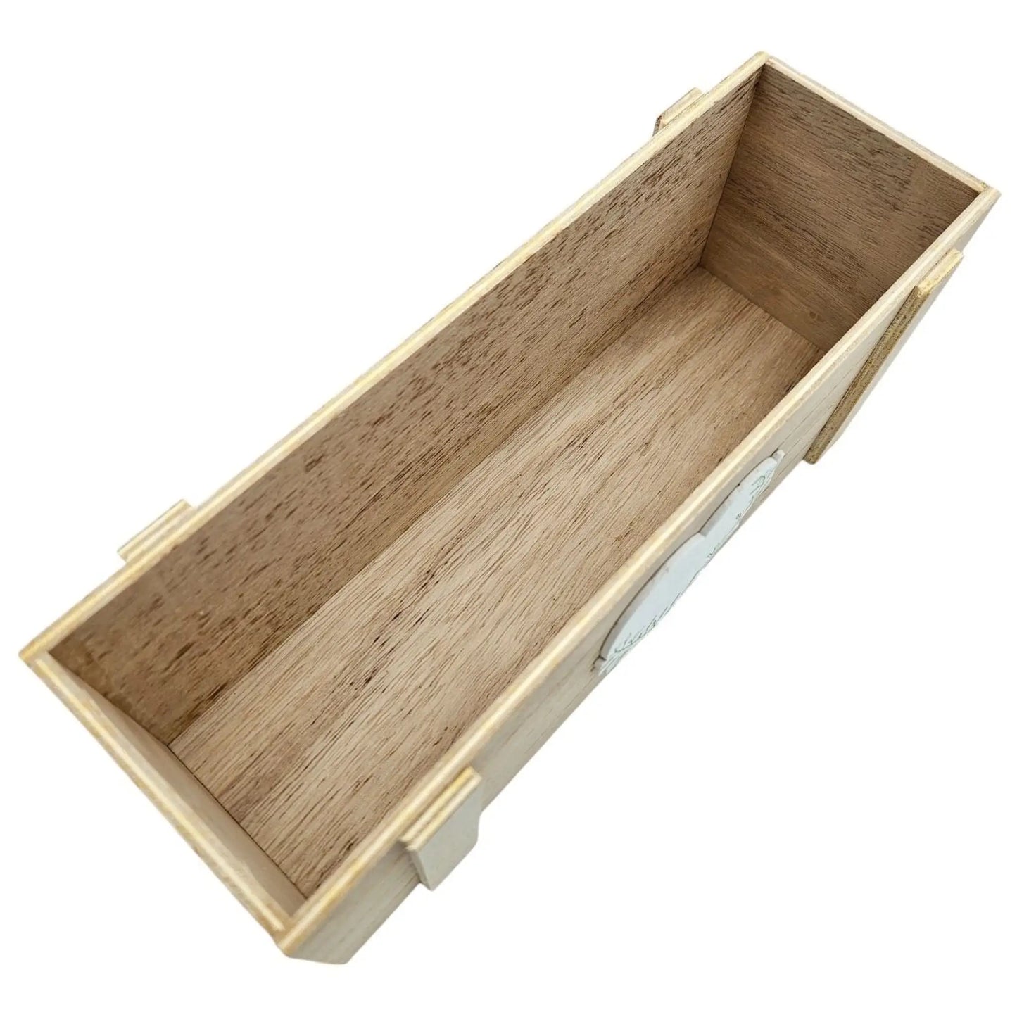 Aufbewahrungsbox Kiste Holz braun eckig Herz Küche Aufbewahrung Dekokiste Natur