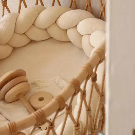 Babynest & Bettschlange 2in1 Velours – mitwachsend