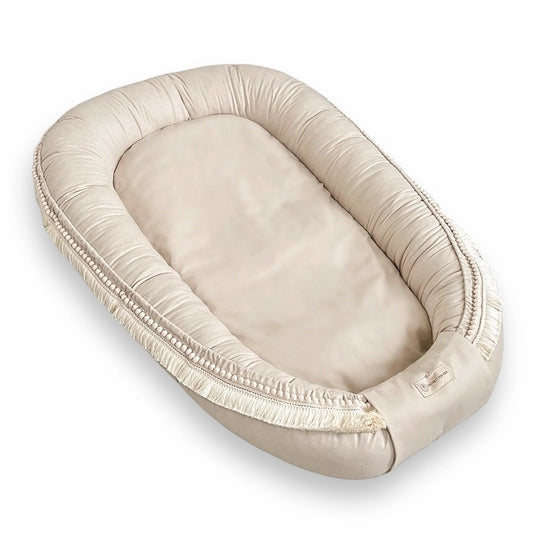 Baby nest boho style – cuddly baby cocoon for security &amp; comfort