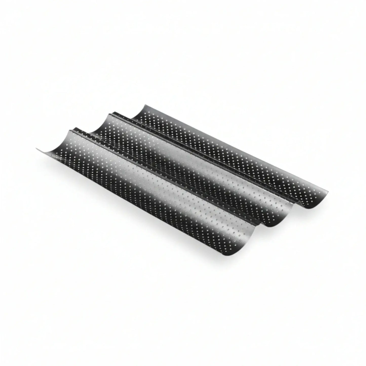 Baguette Baguetteform Blech für 3 Baguettes antihaft beschichtet Baguetteblech