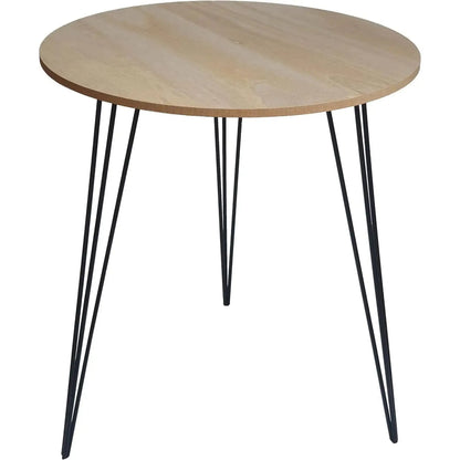 Beistelltisch Couchtisch rund Holz Metall Tisch Nachttisch Holztisch Ø 40 cm