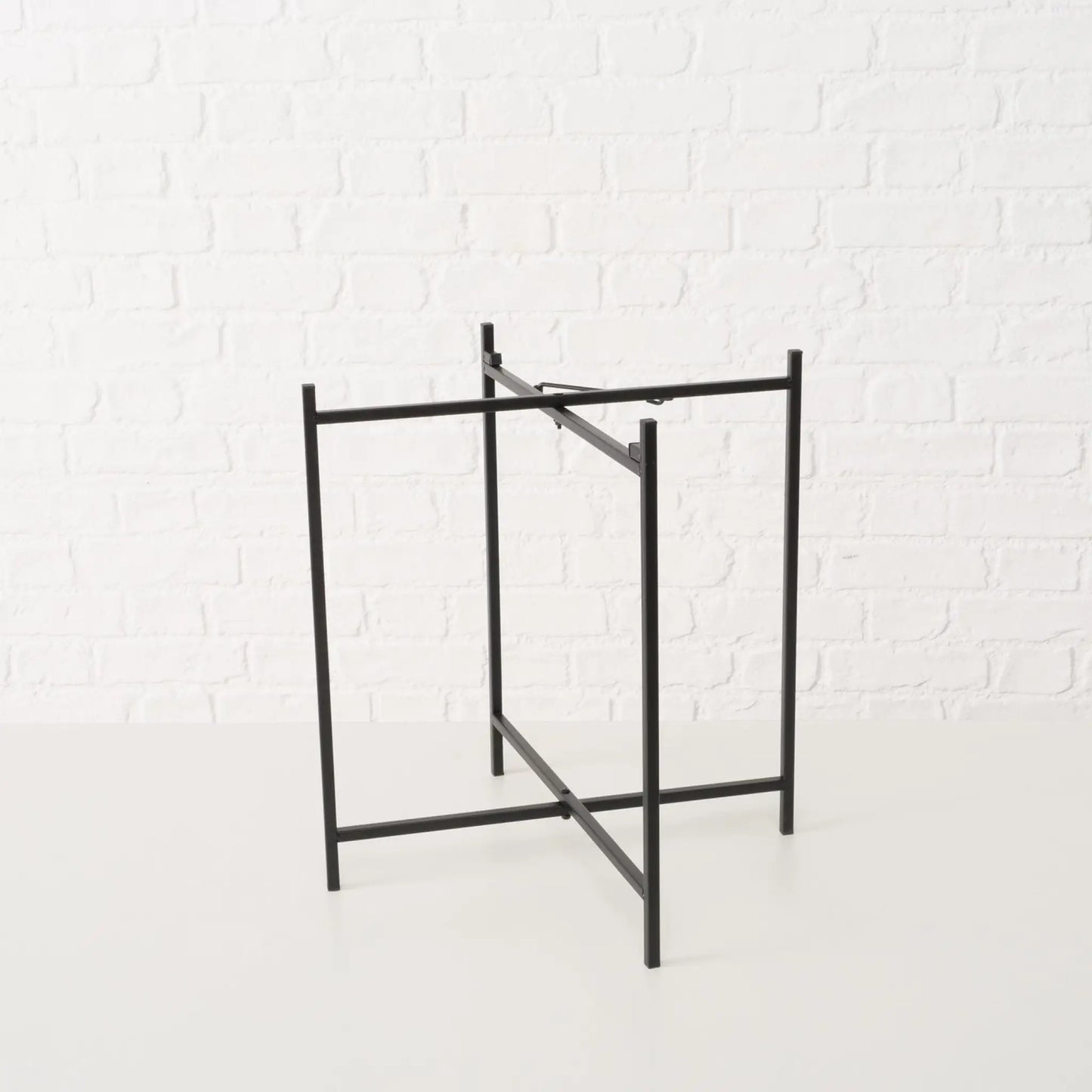 Beistelltisch Dekotisch Tabletttisch rund schwarz Metalltisch 45x40 cm